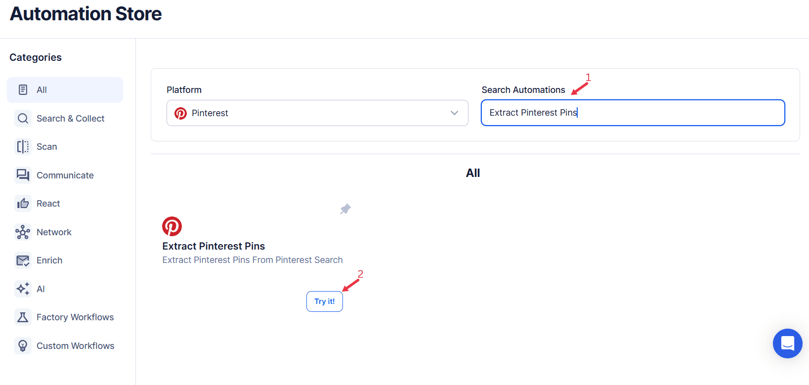 search-for-the-particular-pinterest-automation