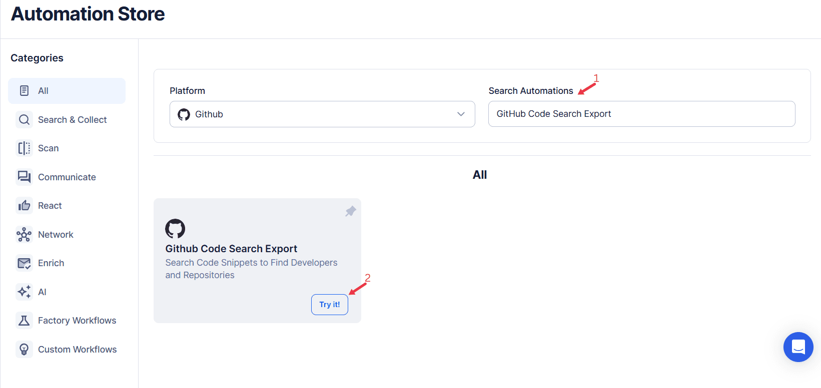 search-for-the-particular-GitHub-automation