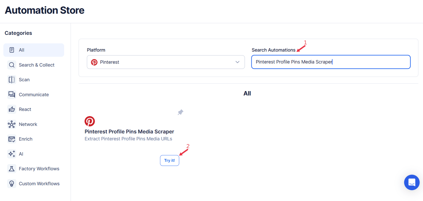 search-for-the-particular-pinterest-automation