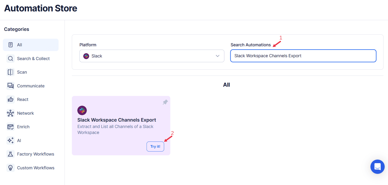 search-for-the-particular-slack-automation